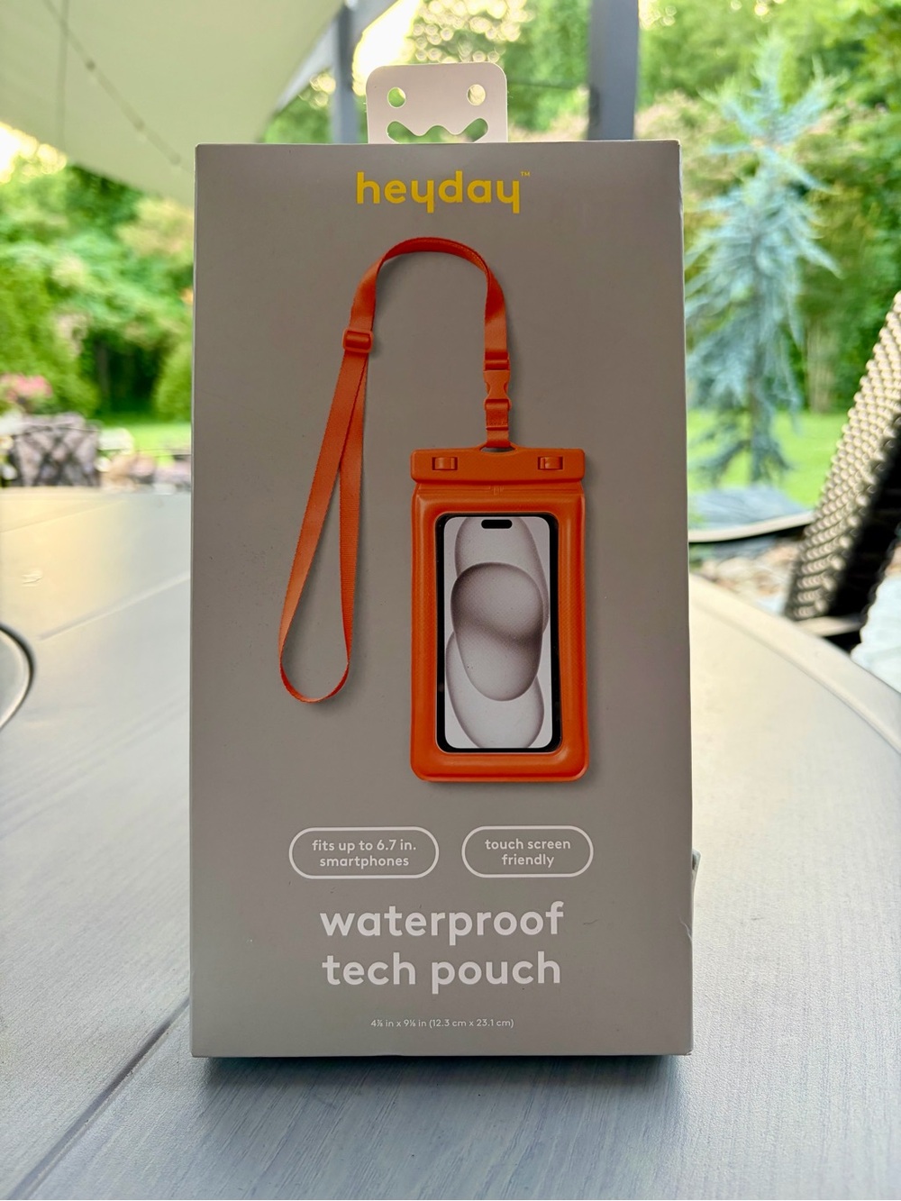 heyday Orange Waterproof Tech Pouch with Neck Strap 💕🧡🌴🎣